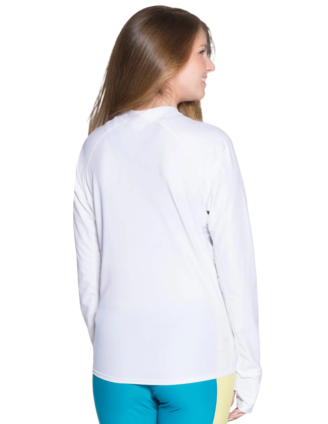 Women's Snorkel Hawaii Fish ID Rash Guard - White