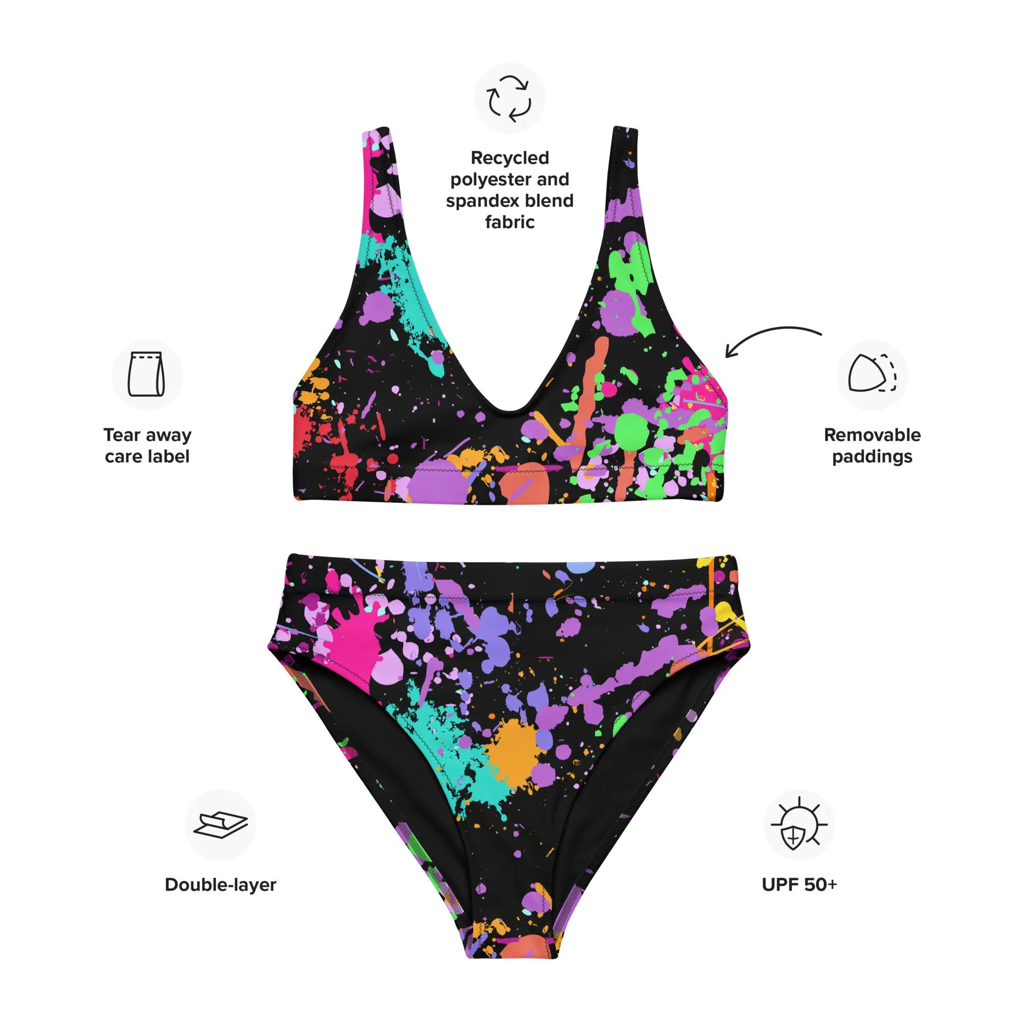 Women's Splatter Two-Piece Bikini