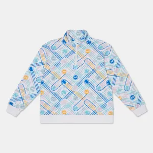 Women's Sweatshirt Half-Zip Geometric