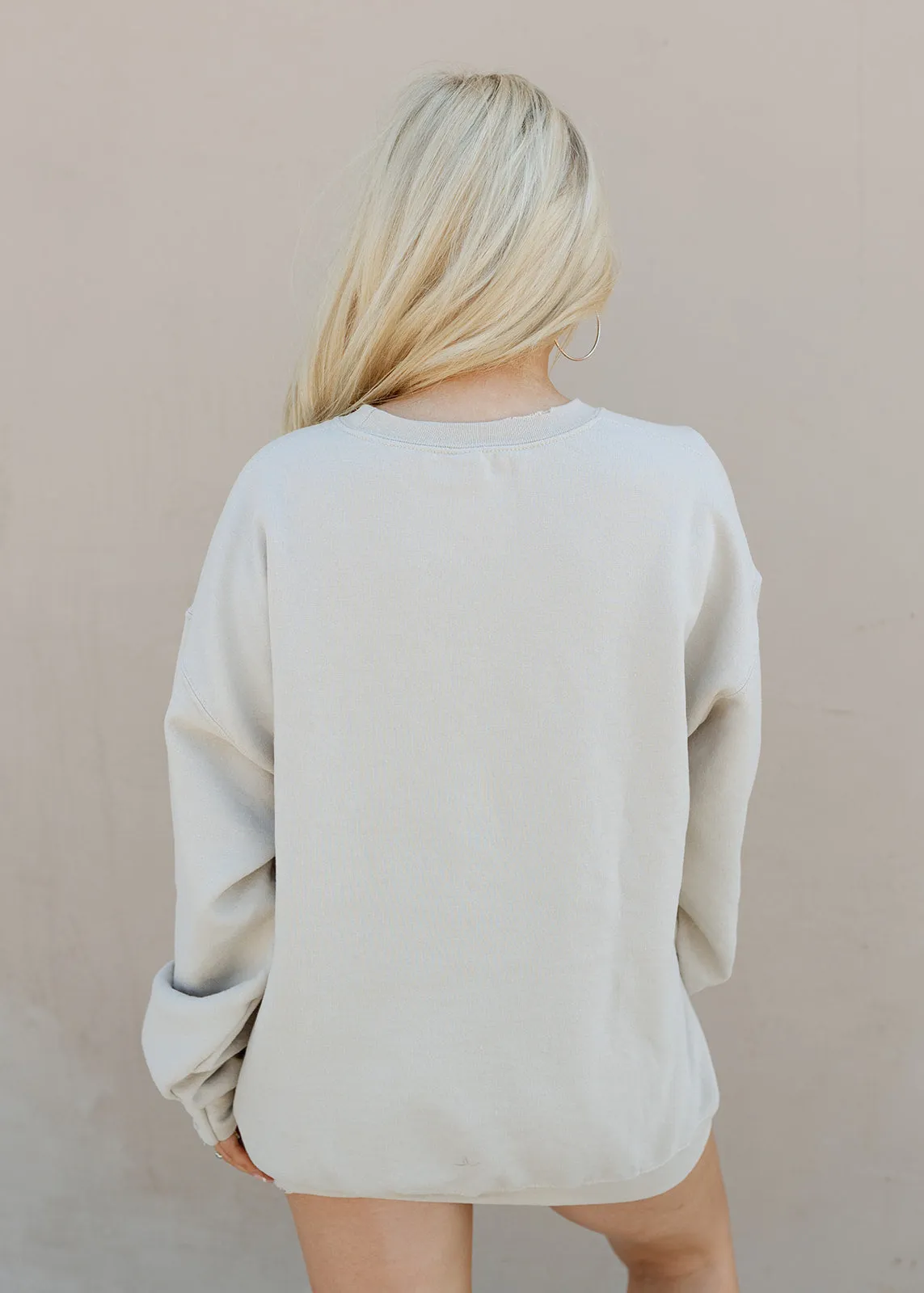 Wreck 'Em Thrifted Sand Sweatshirt