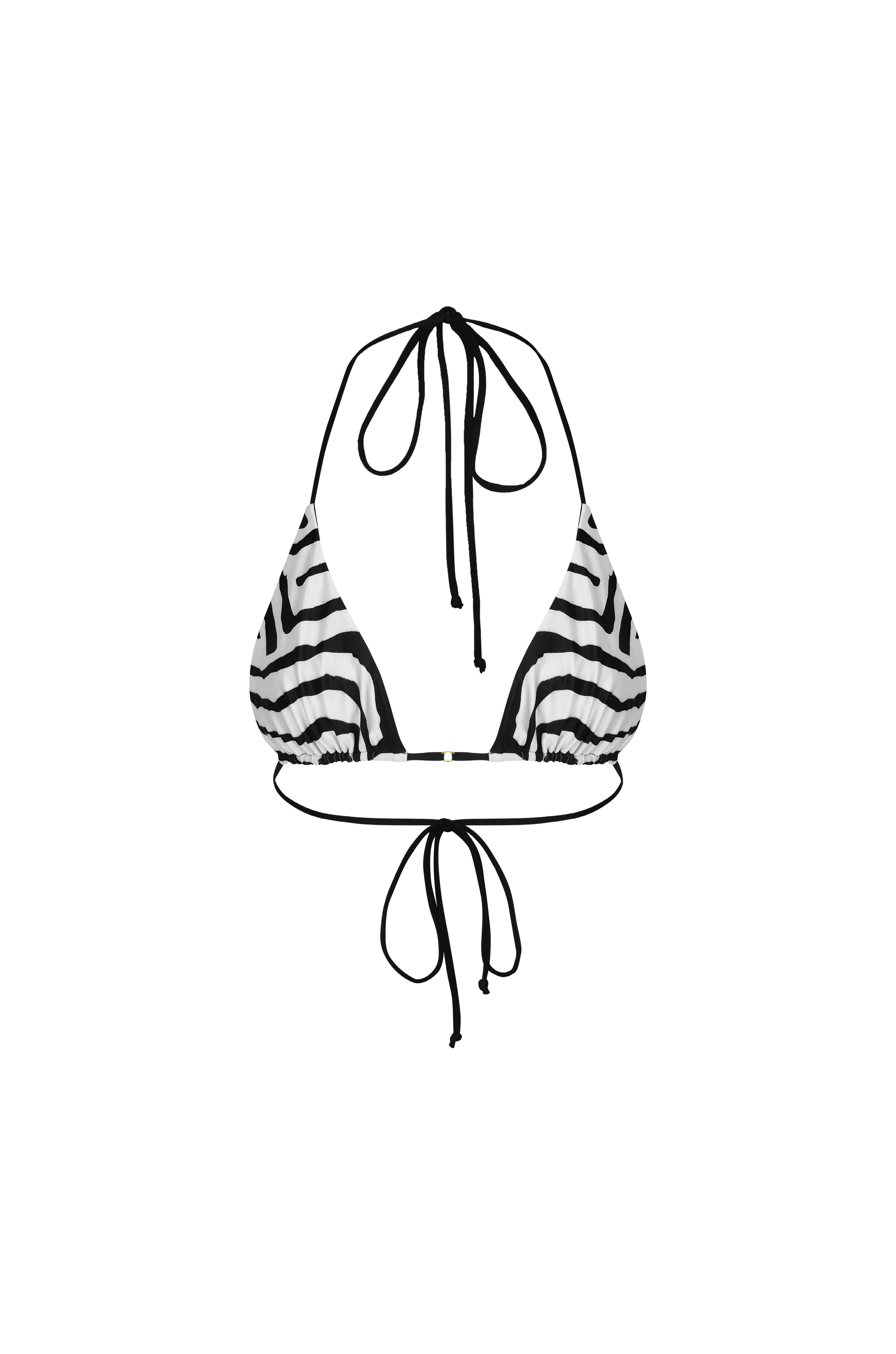 Xena Triangle Top Reversible Tiger Print