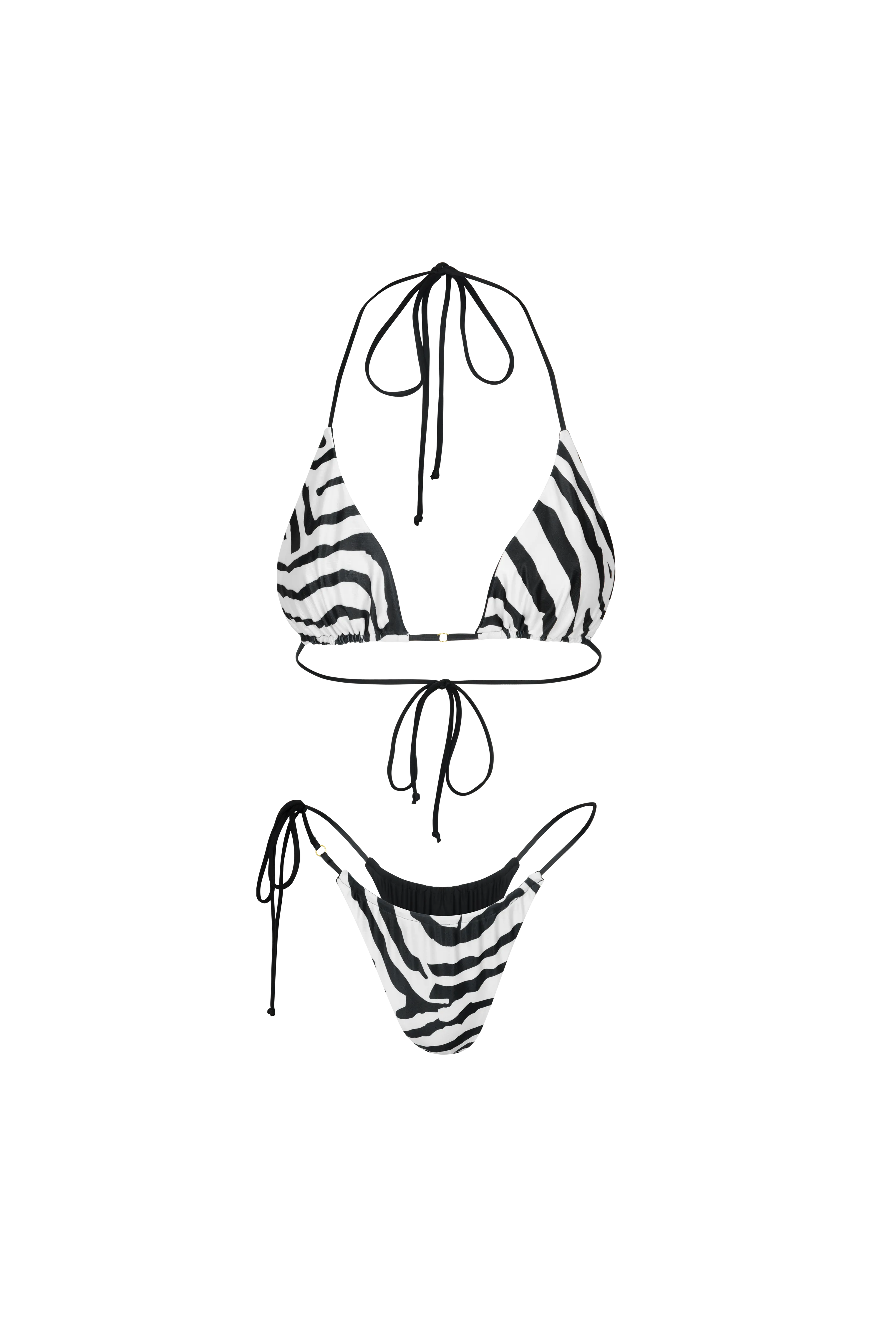 Xena Triangle Top Reversible Tiger Print