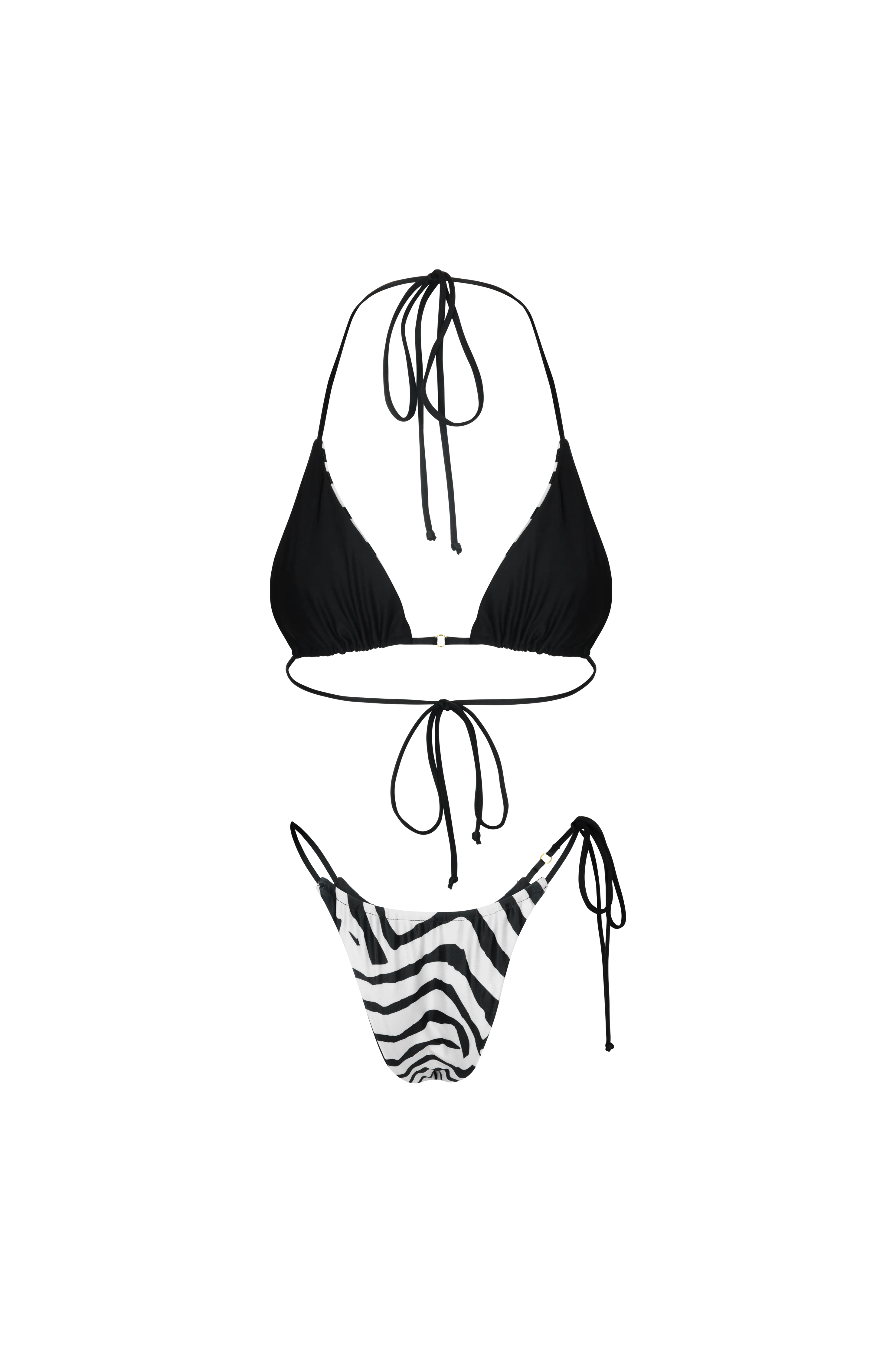 Xena Triangle Top Reversible Tiger Print