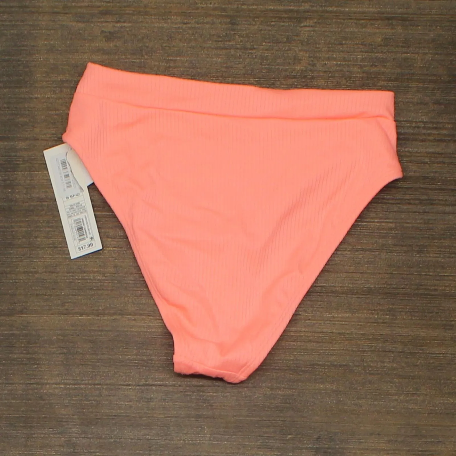 Xhilaration Juniors Sustainably Made Ribbed High Leg High Waist Bikini Bottom