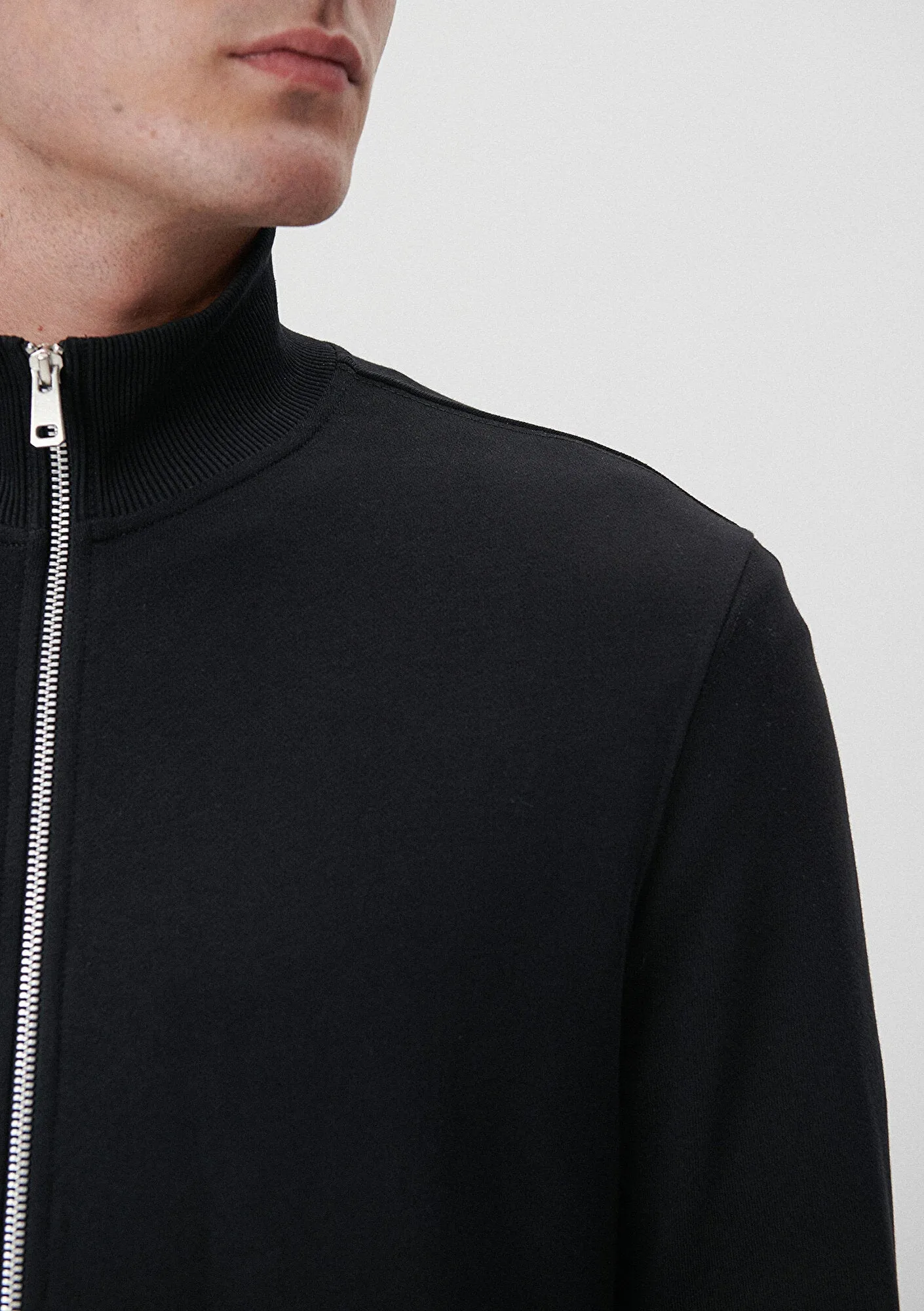Zip Up Black Sweatshirt