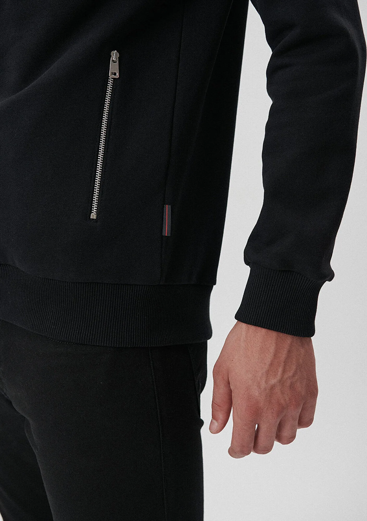Zip Up Black Sweatshirt
