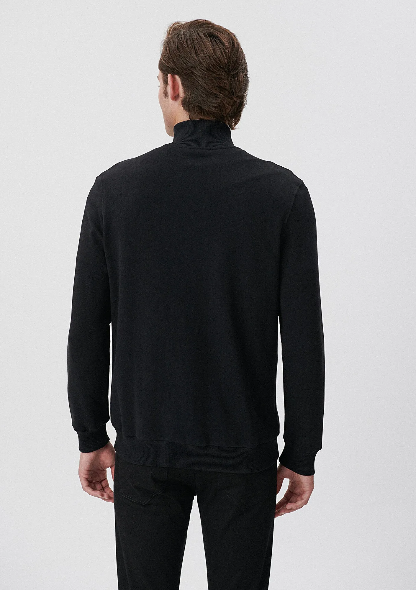 Zip Up Black Sweatshirt