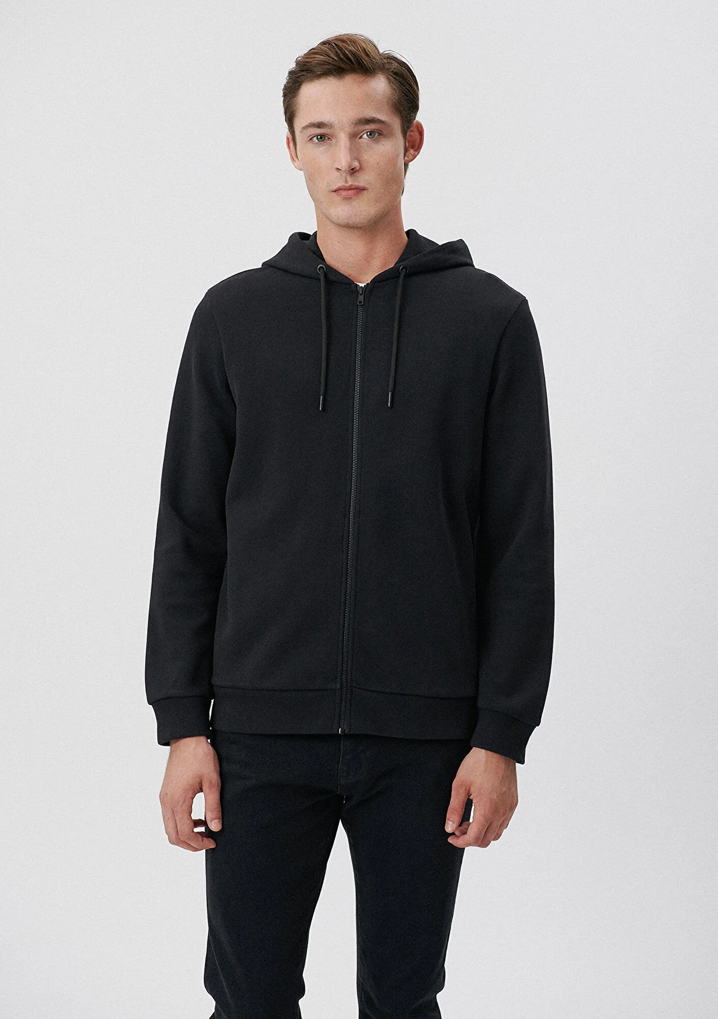 Zip Up Black Sweatshirt