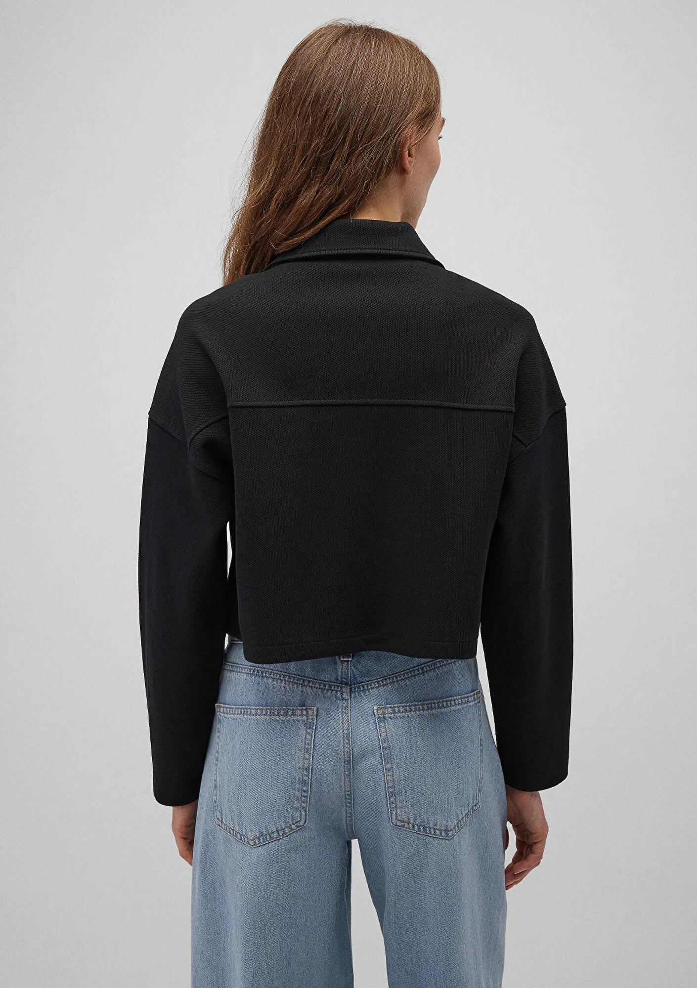 Zip Up Black Sweatshirt