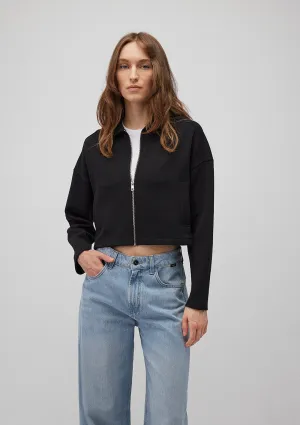 Zip Up Black Sweatshirt