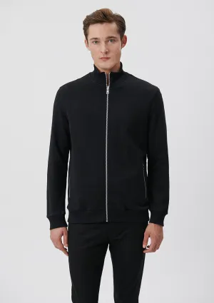 Zip Up Black Sweatshirt